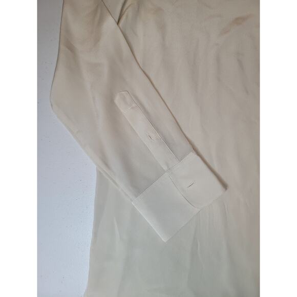 Babaton Womens XS Academy Silk Blouse Button Up Minimalist Sleek Office Classic - Picture 5 of 16